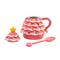 Pink Lidded Nostalgic Tree Mug with Spoon